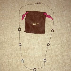 Kate Spade Silver Spade Cutout Necklace
